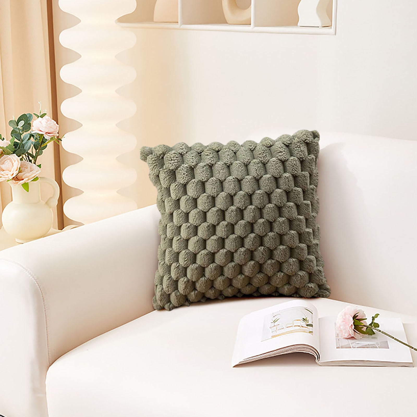 TTiiLoe Housse De Coussin En Satin Pour Lit, Taie D'oreiller Avec Fermeture éclair, Polyester Pour Siège De Voiture, Taie D'oreiller Pour Canapé, Chaise, Gris Clair, 50 X 50 Cm