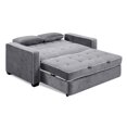thumbnail image 4 of Lifestyle Solutions Monroe Convertible Full Sleeper Loveseat, Gray, 4 of 5