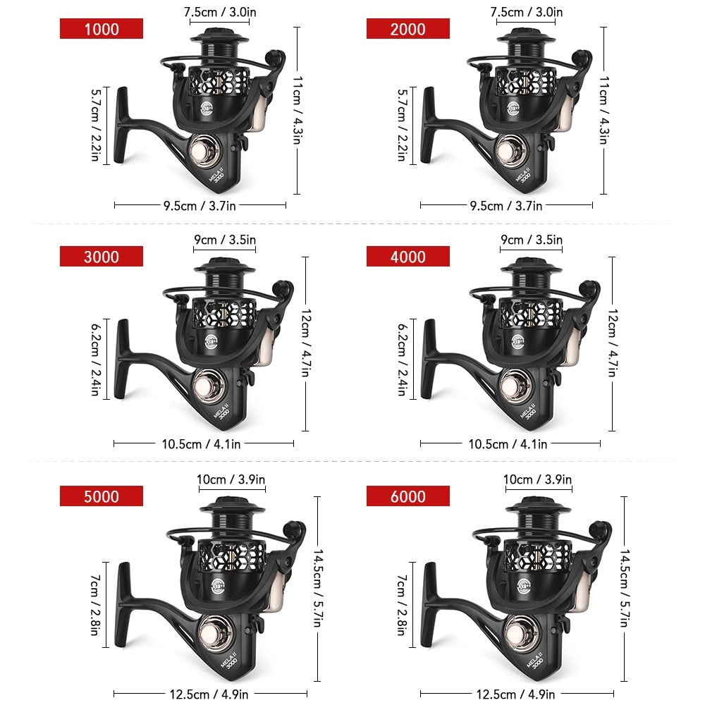 13 Plus 1 Ball Bearings Spinning Fishing Reel