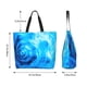 thumbnail image 5 of Balery Blue Shell Bolsa Tote Estilo Estético con Cremalleras, Bolsa de Hombro, Bolsa de Compras Grande y Plegable, 5 of 8