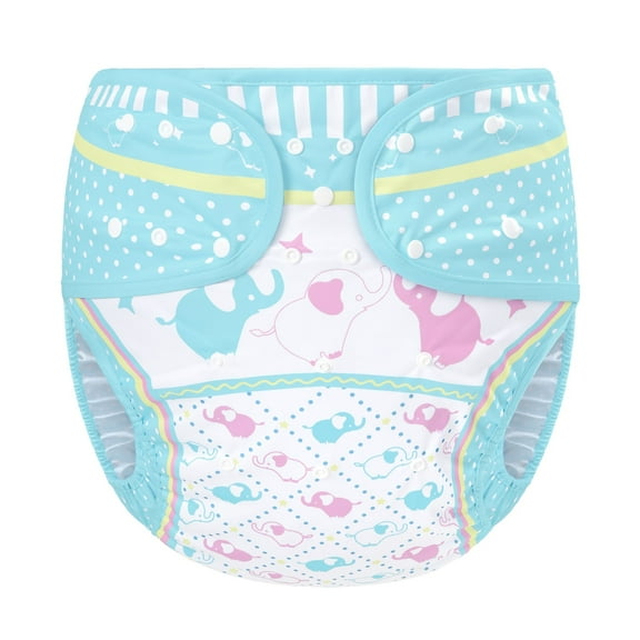 Littleforbig Washable Adjustable Reusable Waterproof Cloth Adult Diaper Wrap Cover One Size - Little Trunks
