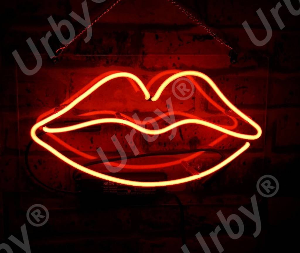 Red Open Bar Beer Sign Real Glass Wall Store Decor Neon Light Sign 14" 