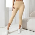 thumbnail image 7 of Gym Leggings for Women Lifting High Waist Seamless Yoga Pants Resistance Band Legging Cellumove 3D Compression Shaping Pants Beige, Size XL, 7 of 7
