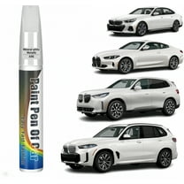 Car Touch Up Paint(Mineral White Metallic(A96)) for BMW, Car Paint Scratch Repair Kit, Quick & Easy Solution to Repair, 2 in 1 Scratch Remover Pen with Color-Matched