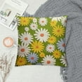 thumbnail image 2 of Creowell  Hello Spring Daisy Bloom with Grace Throw Pillow Covers,Home Sweet Home Flowers Cushion Case for Sofa Couch, 2 of 5