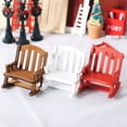 thumbnail image 4 of HEVIRGO Mini Rocking Chair Retro Creative 1/12 Ratio Dollhouse Swing Rocking Chair for Scene Ornament, 4 of 10