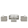 thumbnail image 3 of Living Source International 5-Piece Wicker Sectional Group with Cushion in Gray, 3 of 5
