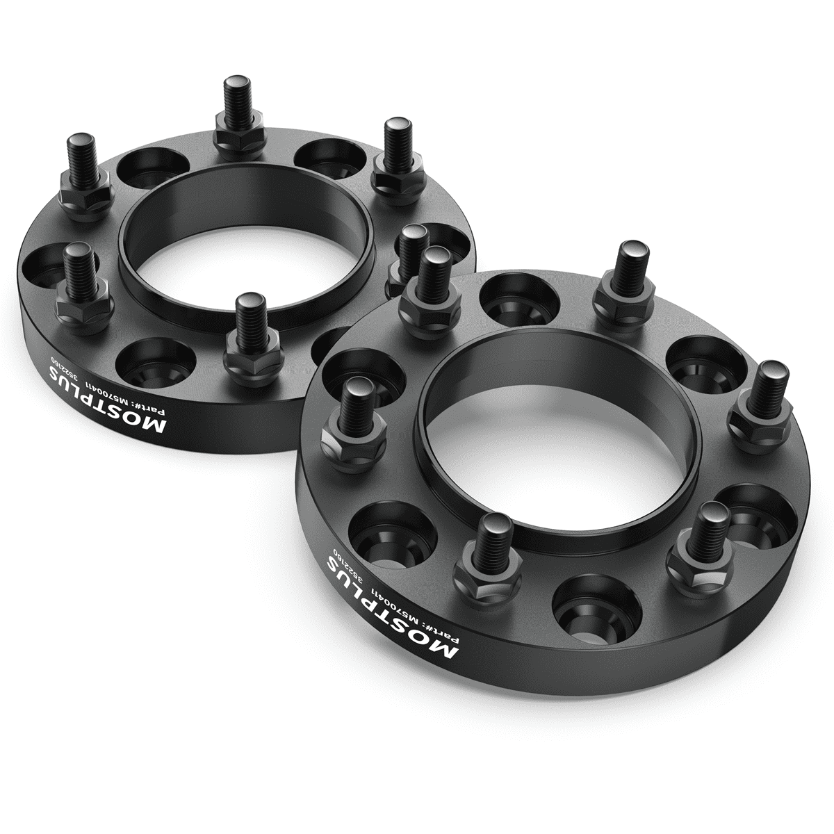 MOSTPLUS 4PCS 1" 6x5.5" Wheel Spacers M12x1.5 for Toyota Tacoma Hummer Chevy Colorado GMC