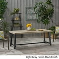 thumbnail image 2 of Kamden Outdoor Eight Seater Iron Dining Table, Light Gray and Black, 2 of 11