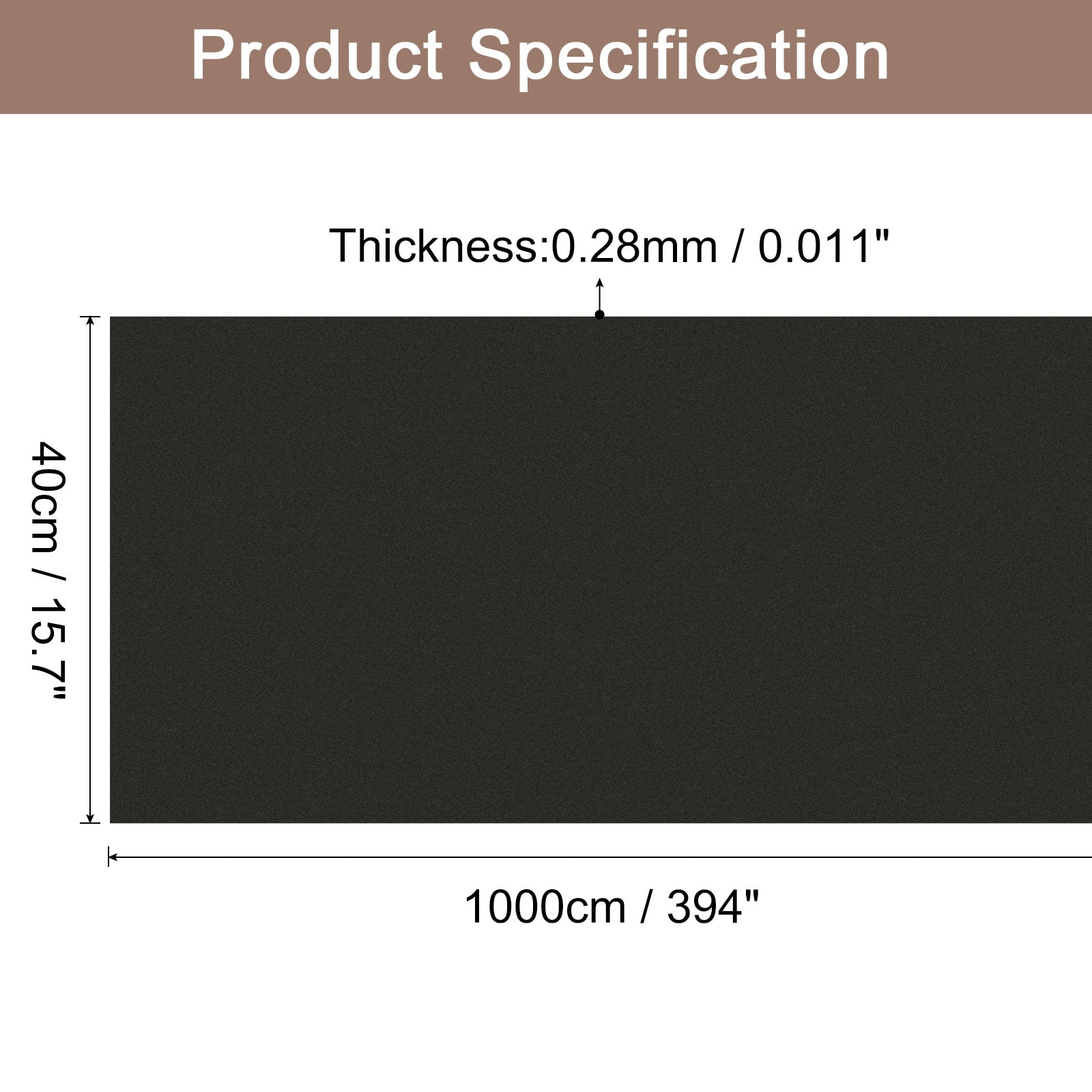 394"x15.7" Black Wallpaper, Peel and Stick Wallpaper, Black Contact Paper Vinyl Wall Paper