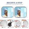 thumbnail image 6 of Haiem Funny Cat Taking A Bath Windshield Sun Shade: Universal Foldable 2-Piece Car Front Window Sunshade - Blocks Uv Rays, And Reduces Heat,Essential Car Accessory Large, 6 of 7