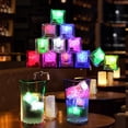 thumbnail image 1 of 12 Uds cubitos de hielo brillantes Multicolor hasta divertido líquido activado luminoso lámpara de cubitos de hielo para accesorios de bebidas de boda Parpadeo rápido Macarena Cubitos de hielo luminosos, 1 of 8