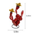 thumbnail image 5 of Metal Cactus Decor under 5! CQCYD Colorful Iron Cactus Decor, Metal Garden Ornament for Outdoor, Painted Plant Stake for Yard and Lawn, 5 of 9