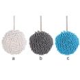 thumbnail image 3 of Cocina Bola En forma de Mano Colgante Limpieza Toalla Lavable Peluche Secado Toallas Absorbente Agua Absorbente Liso Baño Hogar Suministros Blanco Noticed HA011775-01, 3 of 6