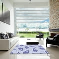 thumbnail image 7 of Ahgly Company Machine Washable Indoor Rectangle Transitional Heavenly Blue Area Rugs, 6' x 9', 7 of 7