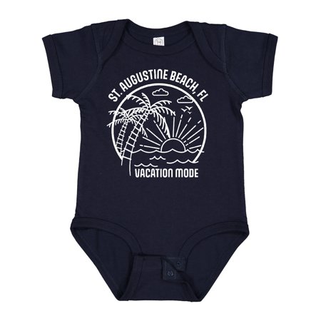 

Inktastic Summer Vacation Mode St. Augustine Beach Florida Boys or Girls Baby Bodysuit