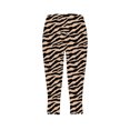 thumbnail image 4 of Womens Summer High Waisted Printing Capris Matching Slim Fitting Yoga Gym Pants, 4 of 8