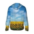thumbnail image 3 of Sigee Blooming Sunflower Field Print UPF50+ Men's Sun Protection Hoodie Shirt SPF UV Shirt Long Sleeve Fishing Outdoor Lightweight, S-3XL, 3 of 9