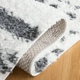 thumbnail image 5 of SAFAVIEH Parma Blanche Geometric Shag Area Rug, Ivory/Charcoal, 6'7" x 6'7" Square, 5 of 8