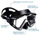 thumbnail image 3 of Máscara de buceo panorámica para adultos, máscara de buceo de vidrio templado, gafas de natación premium con cubierta de nariz, equipo de snorkel, 3 of 4