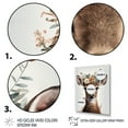 thumbnail image 3 of Designart Cute Baby Deer With Floral Crown II Canvas Wall Art, 3 of 5