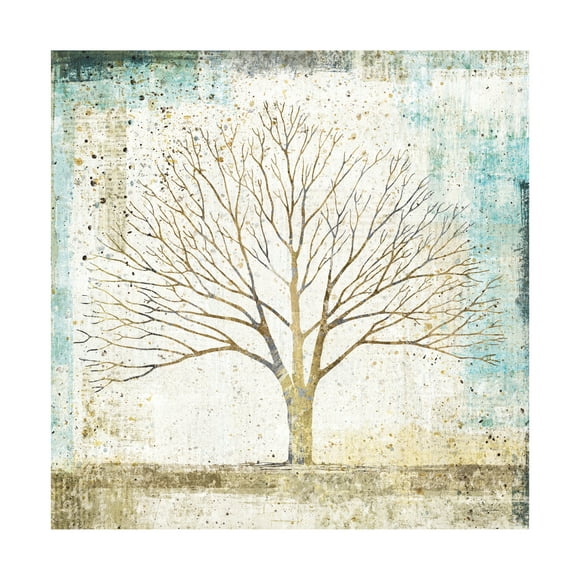 Avery Tillmon 'Solitary Tree Collage' Canvas Art
