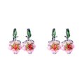 thumbnail image 4 of tredstone Gift Choice Exquisite Handmade Enamel Drop Earrings In Silver Premium Silver Earrings For Women 2Set, 4 of 6