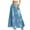 Light Blue, variant on Wyobmus Women's Midi Skirt Satin Skirt Tiered Flowy High Waist A-Line Elastic Ruffle Casual Skirts Olive Green