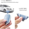 thumbnail image 4 of Key Fob Cover Compatible with Toyota Camry 2002-2006 4 Button Keychain Case Holder Protector,Silver Blue, 4 of 5