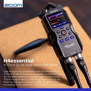 Zoom H4essential 4-Track 32-Bit Float Handy Recorder, Bundle with ZDM-1 Dynamic Microphone