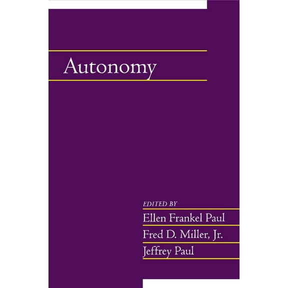 Social Philosophy and Policy Autonomy: Volume 20, Part 2, (Paperback)
