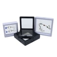thumbnail image 2 of White Transparent Suspension Display Cases Jewelry Box Necklace Storage Holder, 2 of 7