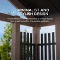 thumbnail image 6 of Sunjoy 11x13 ft. Hardtop Gazebo Outdoor Galvanized Steel Gazebo w/ Metal Gable Roof and Movable Ceiling Hook, Suitable for Patio & Backyard, Black, 6 of 9