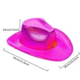 thumbnail image 5 of Vaquero Con Purpurina Brillante, Sombrero De Vaquero Occidental De Caballero Nacarado Colorido Para Halloween, Carnaval Y Navidad Advancent HA046717-03, 5 of 5