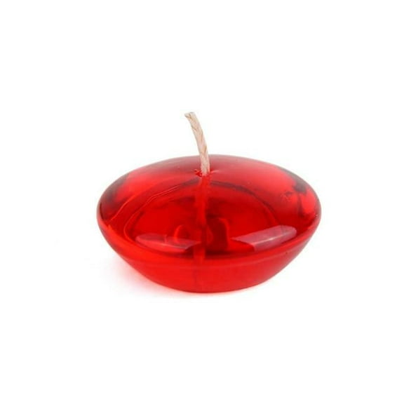 CFZ-106-12-0 3 in. Clear Gel Floating Candles, Red - 72 Piece