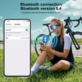 thumbnail image 3 of Blackview Smart Bluetooth Glasses with Polarized Lenses - Sports Sunglasses for Men Women, UV400 Protection, Open Ear Speakers, Voice Call Assistant for Outdoor Cycling Running, Blue, 3 of 9