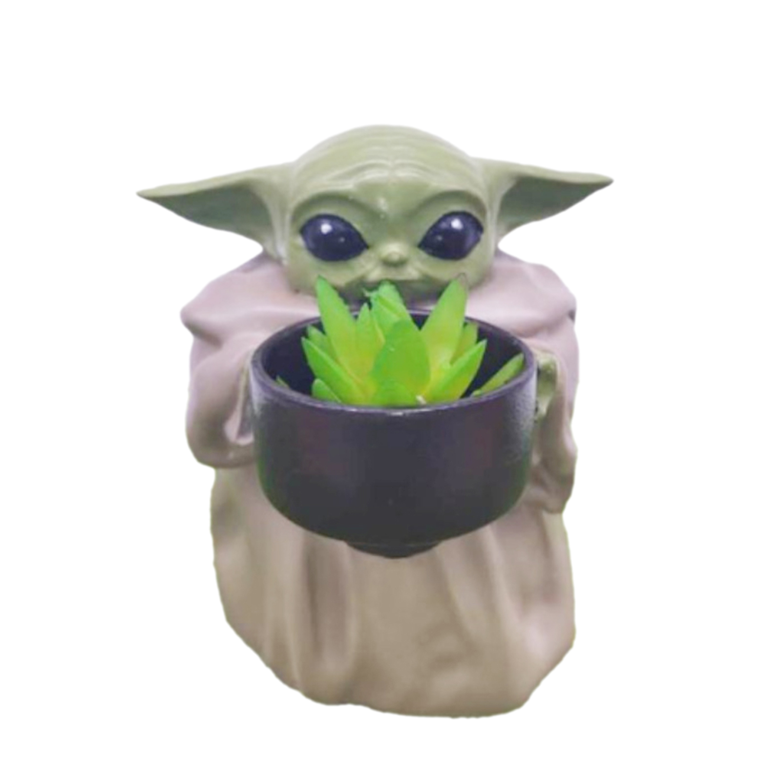 Wanwan Baby Yoda Ornaments Cute Shape Collectible Resin Baby Yoda