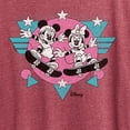 thumbnail image 3 of Disney - Mickey & Friends - Minnie & Mickey Skater - Retro Style - Women's Short Sleeve Graphic T-Shirt, 3 of 5