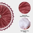 thumbnail image 4 of Decorative Round Pleated Throw Pillows, Pumpkin Throw Pillows, Vintage Velvet Floor Pillows for Sofa Couch Vanity Chair Bed,18.3" Diameter, 4 of 5