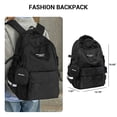 thumbnail image 6 of Forest Myth Unisex Backpack, Water Resistant Ergonomic College School Bag with Back Support, Lightweight Travel Backpack - Black, 6 of 9