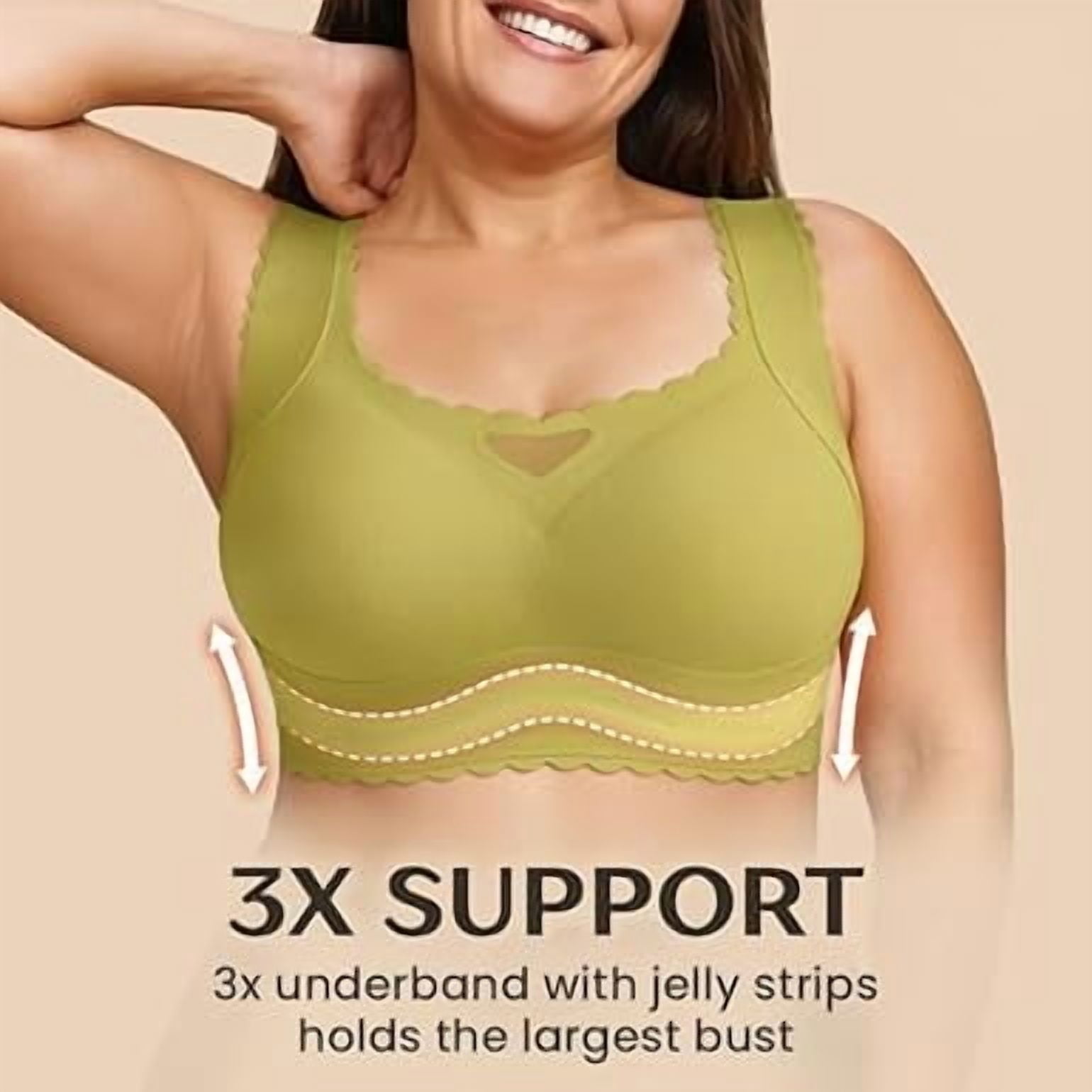 Verafits Bra,Comfortable Bust Lifting & Shaping Bras,Seamless Wireless Removable Pads