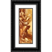 George Frederick Watts 2x Matted 14x24 Black Ornate Framed Art Print 'Denunciation Of Cain'