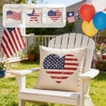 thumbnail image 7 of 4th of July Throw Pillow Covers,Cushion Cover,Flag Star Heart Pattern Decorative Pillowcase for Independence Day Sofa Couch Bed Home Outdoor Car, 7 of 7