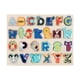 thumbnail image 1 of Rompecabezas para niños, tablero de clasificación de letras, bloque sensorial multifuncional, rompecabezas a juego de letras de animales para, 1 of 9