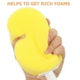 thumbnail image 4 of STOBOK Yellow Bath Brush with Long Handle for Shower Full Body Scrubbing and Massage, 4 of 7