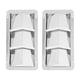 thumbnail image 1 of Par de cubiertas de ventilación marina de 3 ranuras, rejilla de ventilación rectangular de 210 x 110 mm, acero inoxidable 304, universal para barcos, 1 of 14