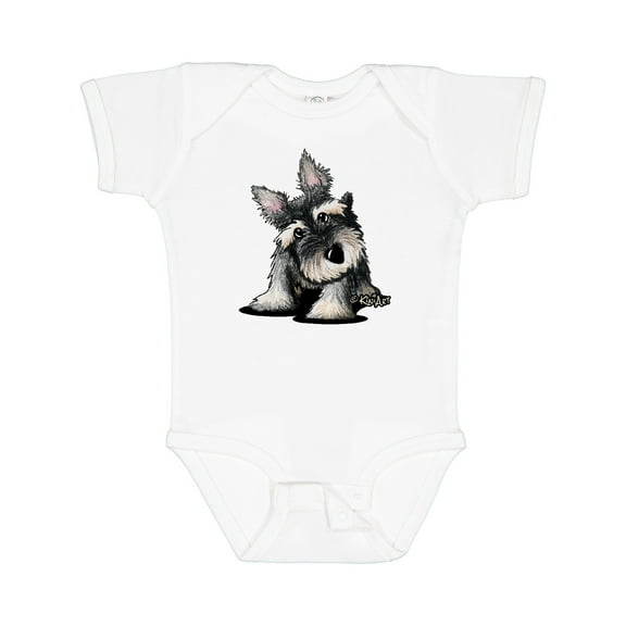 Inktastic Curious Schnauzer Boys or Girls Baby Bodysuit