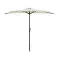 thumbnail image 1 of CorLiving Versa 8.5ft Outdoor Patio Half Umbrella with Steel Frame for Small Spaces, 1 of 9
