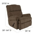 thumbnail image 5 of Flash Furniture Contemporary Kelly Bark Super Soft Microfiber Rocker Recliner, 5 of 13