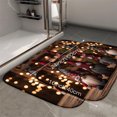 thumbnail image 2 of 1pc Christmas Pattern Absorbent Non-Slip Bathroom Thickened Flannel Rug Decor,Soft,Quick Drying,Suitable For Indoor/outdoor Use,Bathrooms,Bedrooms,Kitchens,Terrace,Laundry Rooms,16"x24", 2 of 9